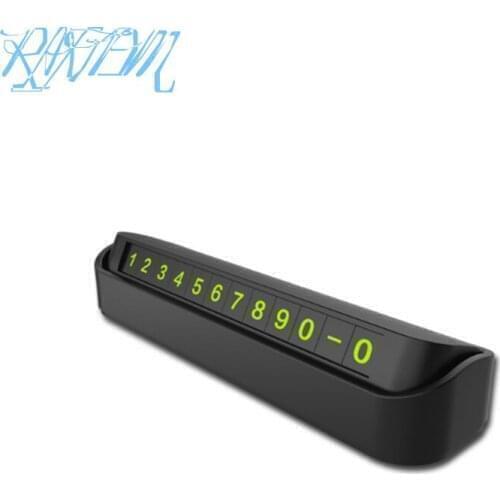 Car Temporary Parking Card Phone Number Card Plate For Hyundai Santa Fe i40 Creta Tucson HB20 ix20 ix25