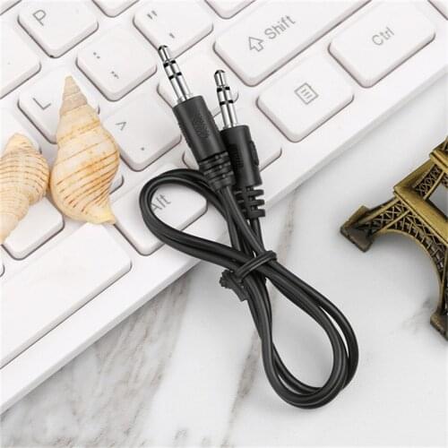 SIANCS Mini 50cm Male to Male car Aux Auxiliary Stereo Jack Audio Cable Cord 3.5mm to 3.5mm for iPhone for Samsung
