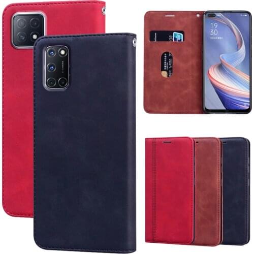 Case For OPPO A52 A72 A92 5G Phone Leather Cover Wallet Flip Case Oppo A15 A92s Magnetic Case Protector Funda Shell Coque Etui