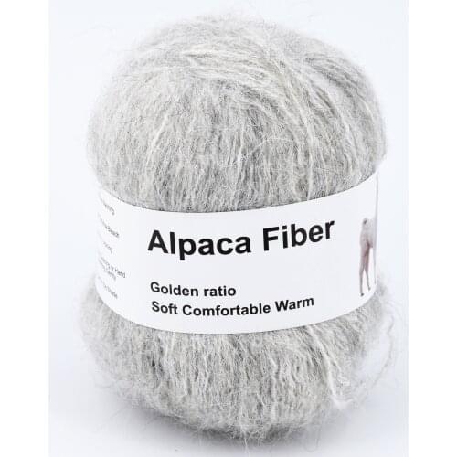 Long Plush Hair Alpaca Cashmere Yarn Crochet Lace Fabric Hand-knitted Mohair Knitting Scarf Thread t-shirt yarn 5pcs