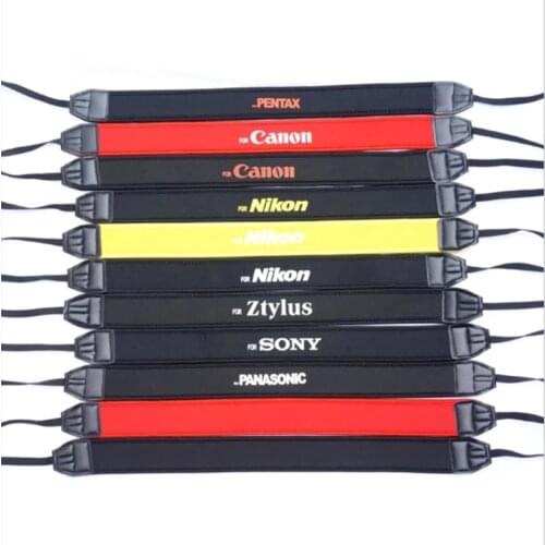 SLR Camera Neck Shoulder Black Belt Flexible Camera Strap for DSLR Sony Canon Nikon Pentax Panasonic Accessory Parts