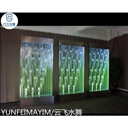 Custom: electronic water dance bubble screen partition wall, large engineering project lamp, aquarium bubble round cakes screen