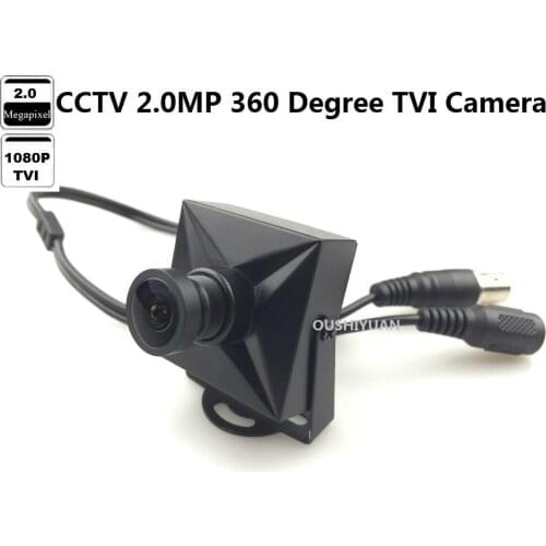 CCTV TVI 2.0MP HD 1080P Fisheye Full View Wide Angle 360 Degree Lens 1.4mm Mini TVI HD 1080P Camera