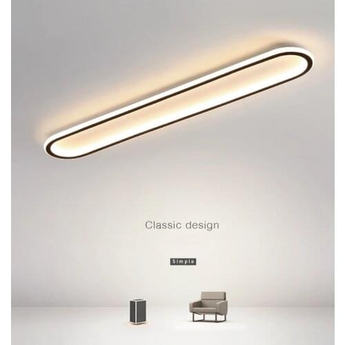 Minimalist Led Acrylic Strip Chandeliers For Bedroom Balcony Aisle Lamp Lighting Modern Living Room Lights Kitchen Fixtures