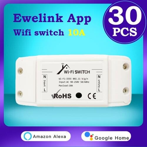 EWeLink Wifi Switch Module DIY Wireless Remote Switch Set Schedule Work With Alexa Echo Google IFTTT Yandex Alice Smart Home