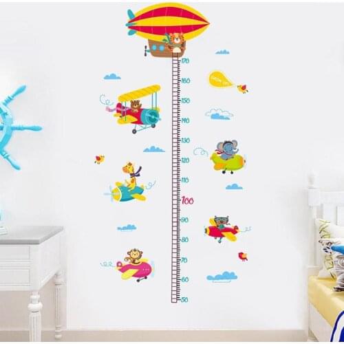 Cartoon Measure Height Gauge Stickers Wall Stickers Kindergarten Kids Room Decor Children Height Ruler Stadiometer