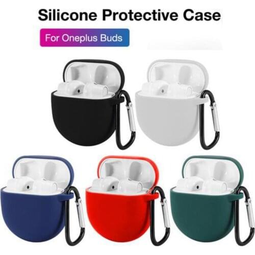 2020 NEW Silicone Case Protective Headphones Cover For Oneplus Buds Headphone Case Bluetooth Headphone Headset Case With Hook