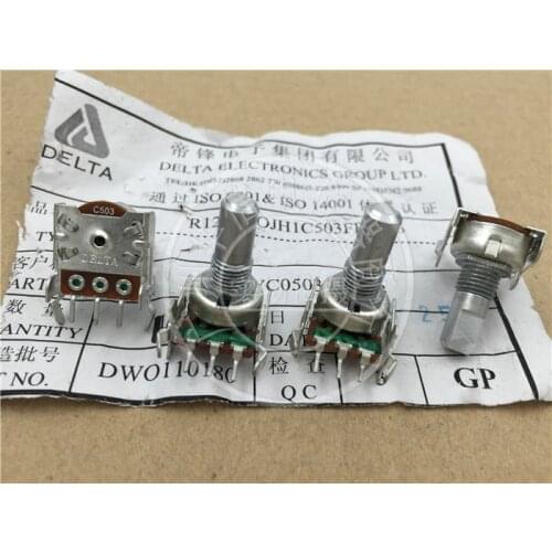 Original new 100% R121N horizontal single potentiometer C50K C503 handle with long thread 15MMF (SWITCH)