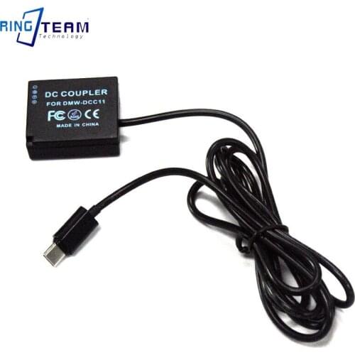 PD to DMW-BLE9 Dummy Battery DMW-DCC11 DC Coupler for Camera DMC GF6 GF5 GF3 GF3K GX7 S6 S6K GX80 GX85 LX100 ZS110 TZ80