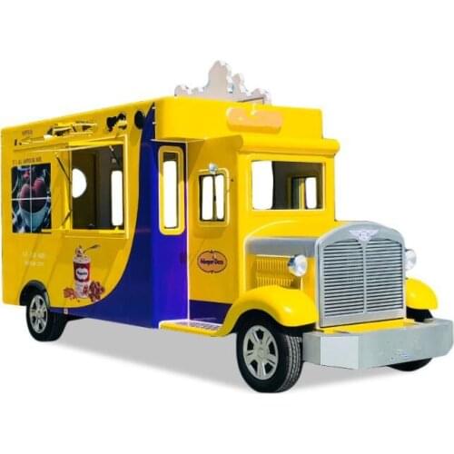 Popular Top Sale Fast Food Truck Coffee Drink Mobile Catering Conssion Ice Cream Trailer Van Kiosk Bus For Sell