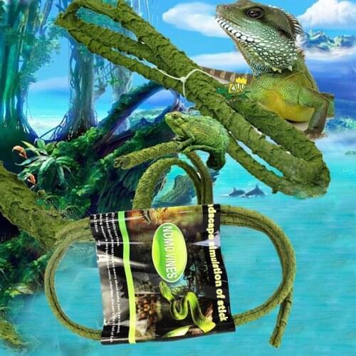 Reptile Simulation Rattan Pet Tank Aquarium Fish Tank Landscaping Reptile Amphibians Lizard Plants Vines