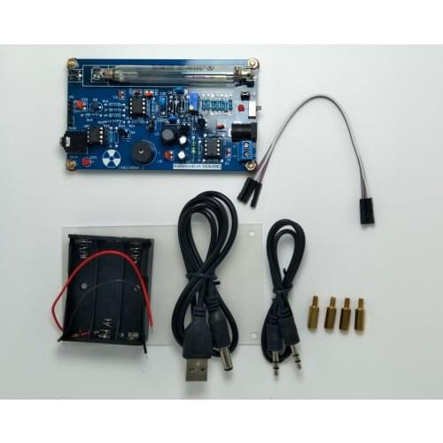 Good Quality Assembled DIY radiation detector Geiger Counter Kit; Nuclear Radiation Detector GM Tube geiger radiation detector