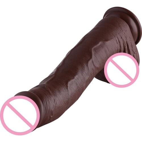 12.4" silicone dildo and Suction base 9.4" Insertable 6cm Diameter sex machine accessories sex toys for adult big dildos adults