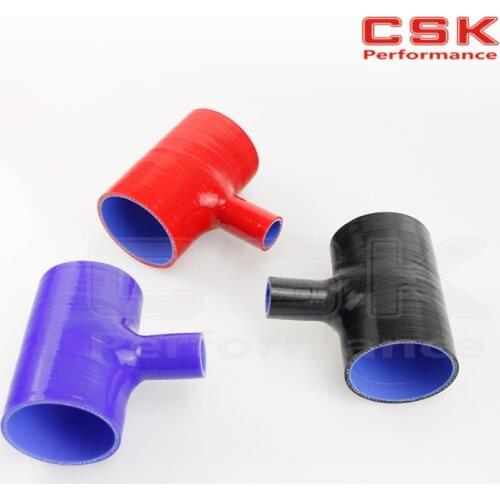 SILICONE HOSE T-Piece T SHAPE 63mm 2.48" for 25mm ID BOV 3 way