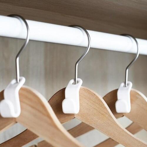 Clothes Hanger Hook Folding Storage Wardrobe Hanging Hanger Connection Hook Space Saving Connectors