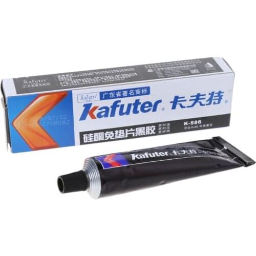 High Quality 1pcs/lot Kafuter K-586 Black Silicone Free-Gasket Waterproof To Oil Resist High Temperature Sealant Repairing Glue