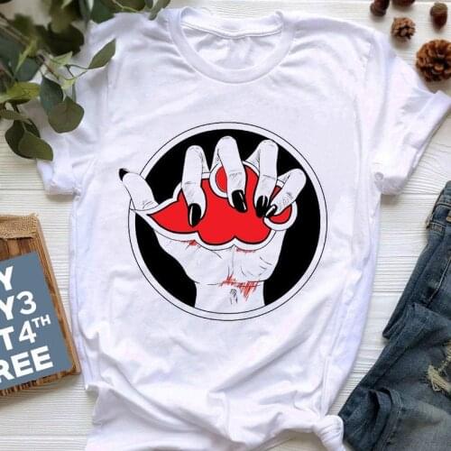 Funny akatsuki T Shirts Female Ulzzang Casual Women Clothes 2021 Animal Printed T-Shirt Japanese Streetwear Vogue Tshirt Tops