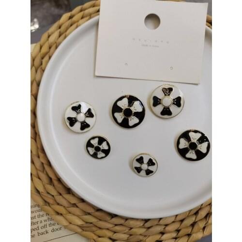 10pcs Gold Pearl Womens Buttons Decorations for Clothing Vintage Suit Coat Dress Button Metal Diy Sewing Accessories needlework