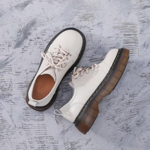 2021 New British Style Jk Small Leather Shoes Women Cosplay Lolita Platform Shoes Mary Jane Casual Retro Martin Low-Top Shoes