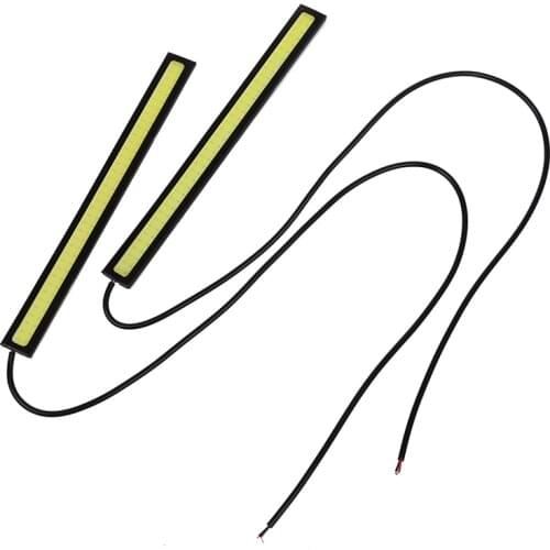 2 x WATERPROOF LED 12V STRIP DAY-TIME RUNNING LIGHT D-R-L CAR FOG DAY DRIVING LAMP