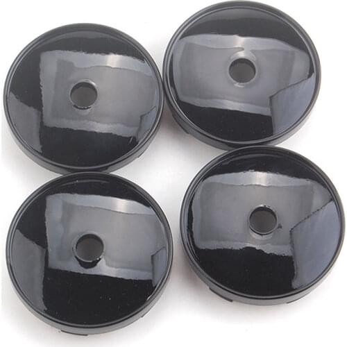 4Pcs Black 60mm Diameter SUV Car Wheel Center Hub Cap Covers Rim Hole Hubcap Dust-proof Covers Car Wheel Decorations