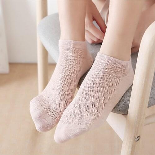 5 Pairs/Lot Cotton Women Socks Classic Solid Color Casual Ankle Socks Ladies Invisible Boat Socks Femme Multi-Colors Daily Socks