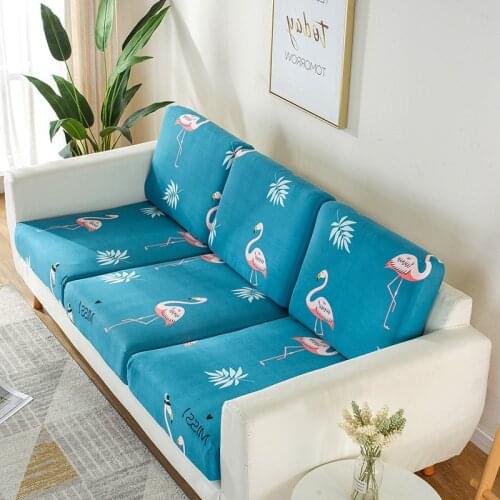Airldianer Sofa Seat Cushion Cover Elastic Printed Pets Kids Furniture Protector Stretch Washable Removable Slipcover