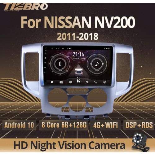 TIEBRO 2Din Android10 Car Radio For NISSAN NV200 2011-2018 GPS Navigation Stereo Receiver Auto Radio Car Radio Bluetooth Player
