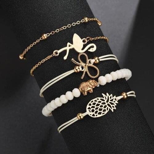 CHENFAN fashion 5pcs Bracelet for women 2020 gold jewelry bangle bracelet women bangles gold bangle Clothing accessories gift