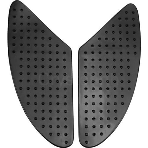 Universal Black Tank Traction Pads Side Gas Knee Grip Protector Sticker Decals For Honda Yamaha Suzuki Kawasaki Ducati KTM BMW