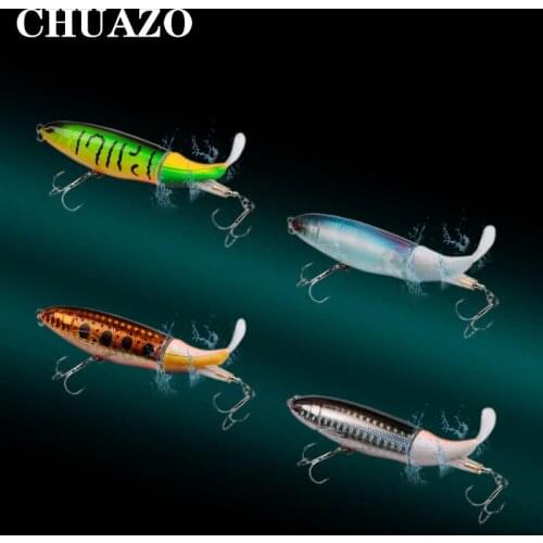 CHUAZO Set of Rotating Propeller Color Bait Fishing Bait for Fishing Floating Shake Fish Pike Bait Bait Fishing Tackle