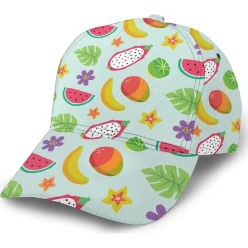 Colorful Tropical Fruit Baseball Cap Fashion Men Hat Cap Summer Dad Hat Male Sports Hat