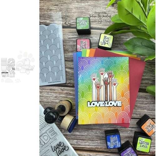 PRIDE Stamps And Dies New Arrival 2021 Scrapbook Diary Decoration Stencil Embossing Template Diy Greeting Card Handmade