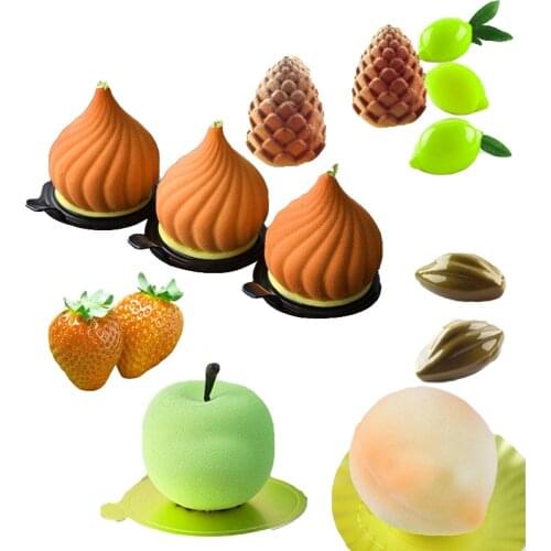 SHENHONG Fruit Mousse Baking Mould 28 Types Non-Stick Silicone Cake Mold Kitchen Bakeware Party Pastry Dessert Decorating Tools
