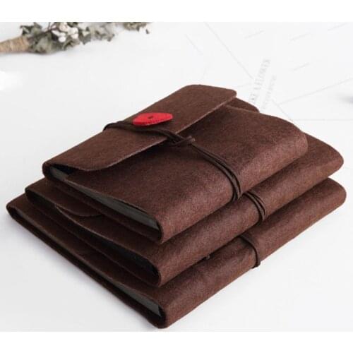 2020 Vintage Handmade Velvet Felt Cover Handmade DIY Vintage Photo Album Birthday Gift Scrapbook Photo Album