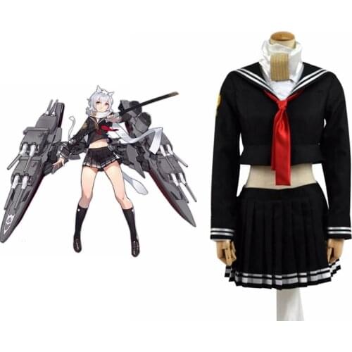 Unisex Anime Cos Azur Lane IJN Maya kimono wafuku Cosplay Costumes Uniform Sailor Suits
