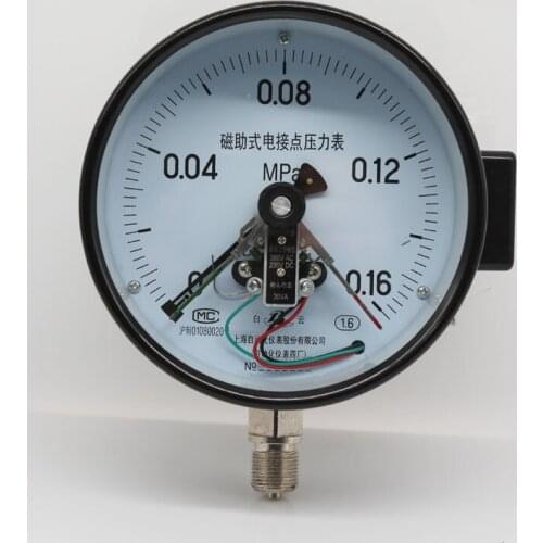 YXC-150 0-1.6Mpa/2.5Mpa/4Mpa/6Mpa/10Mpa /16Mpa/25Mpa/40Mpa/60Mpa Magnetic assisted electric contact pressure gauge meter