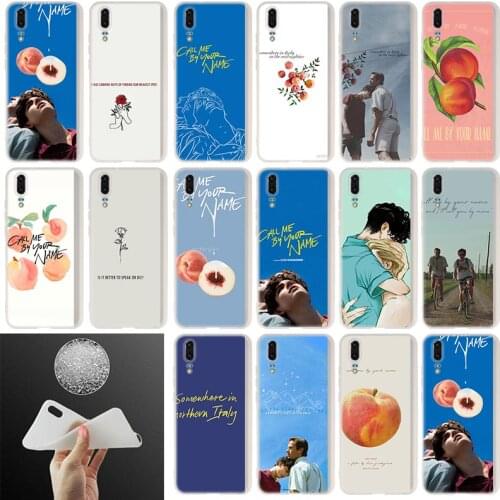 Soft silicone Case For Huawei P40 P30 P20 Pro P10 Plus Lite P Samrt Z 2019 E 2020 Call Me by Your Name