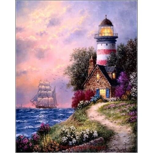 Embroidery Counted Cross Stitch Kits Needlework - Crafts 14 ct DMC Color DIY Arts Handmade Decor - Beacon Ridge