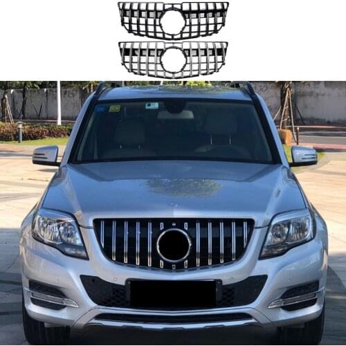 Front Bumper Racing Grill Billet Grille Cover For Mercedes-Benz X204 GLK-Class 2013-2015 GT