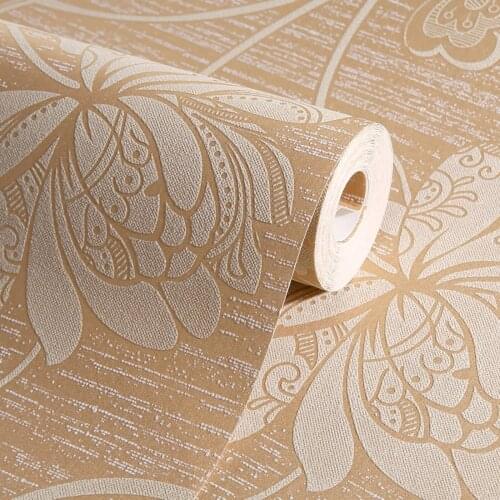 Non-Woven Wallpaper Modern Iris Japonica Flower Pattern Wallpaper Home Decor Wallpaper For Home Living Room Bedroom Indoor And T