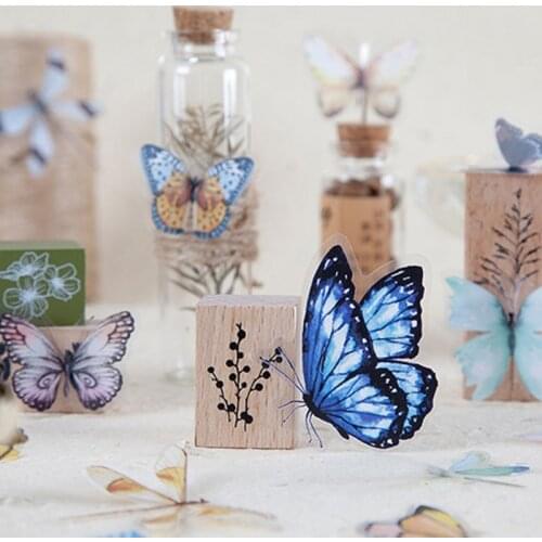 New 40pcs/Set Stationery Set Stickers Butterflies Party Bag Filler Butterfly DIY Stickers