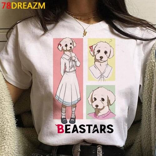 Beastars Legoshi clothes male grunge plus size aesthetic harajuku kawaii streetwear summer top tumblr