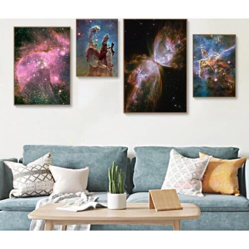 Planet Astronaut Posters Galaxy Psychedelic Prints Space Photographs Wall Art Picture Canvas Painting For Living Room Home Decor