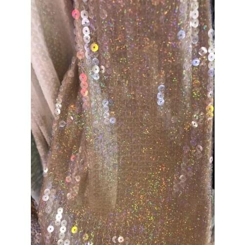 Latest Sequins High SYJ-110687 Tulle Lace fabric Luxury Evening Dress French Lace