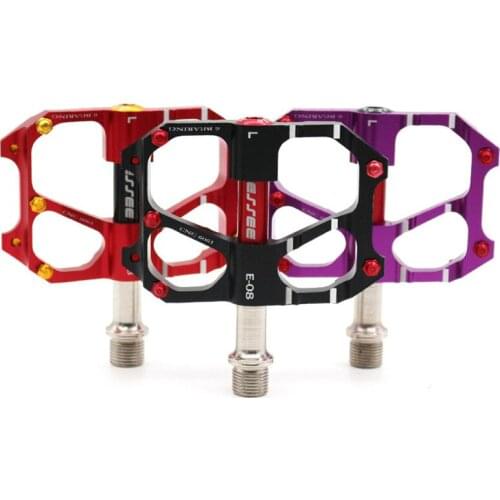 Q924 Free shipping multicolor optional ESSEE E08 MTB Aluminum Bearings Pedal Roadster Super Light Pedaling Bicycle Pedal