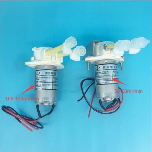 Solvent Printer JYY Peristaltic Pump 24V DC Ink Pump 50-60ml/min 100-130ml/min for Xenon Wit color Titanjet DX7 printhead