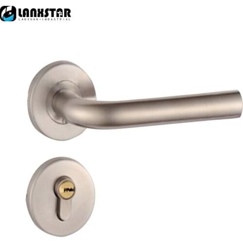Europe Style Split Engineering Locks Modern Design Door Knob Wood-Door Stainless Steel Handle Lock