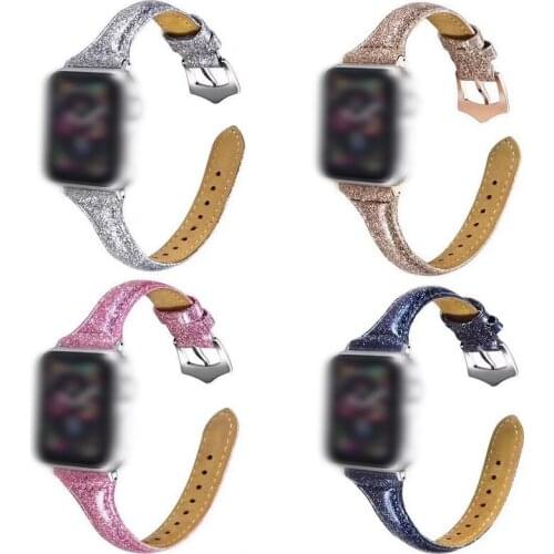 Dream princess Shining colour strap Band For Apple Watch Series 4/3/2/1 38-40MM 42-44MM Leather strap for iwatch Backup strap