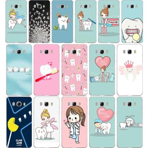 66SD Funny Cartoon Dentist Dental Soft Silicone Tpu Cover phone Case for Samsung j3 j5 j7 2015 2016 17 j2 prime j6 Plus 2018